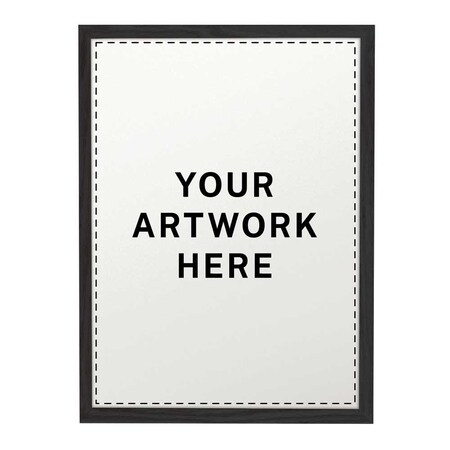 United Visual Products Drop-In Shadowbox, 18"x24", Cherry/Amethys UVSB1824-CHERRY-AMETHY